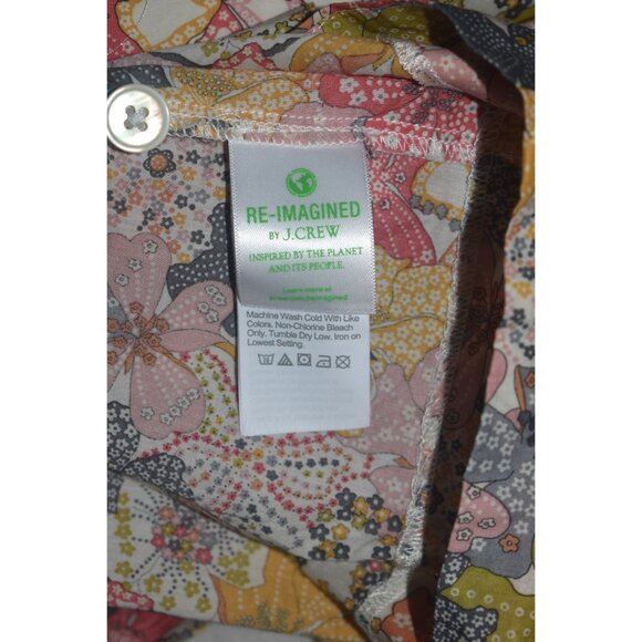 J. Crew Cottage Dress Liberty Mauvey Floral Print Button Front Puff Sleeve S - Picture 5 of 7